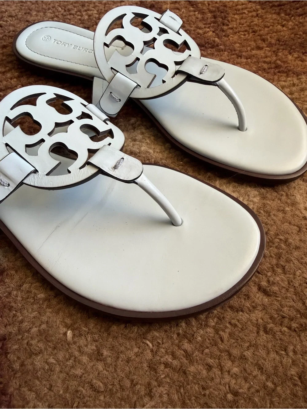 Tory Burch Spring Blue Miller Welt Calf Leather Sandal